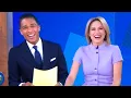 GMA Co-Hosts T J Holmes and Amy Robach Joke About GREAT WEEK