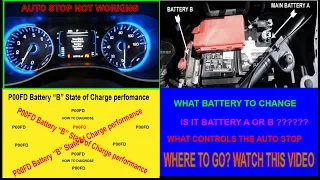 Testing batteries with auto stop sytem or diesel with 2 batteries code p00FD in the system