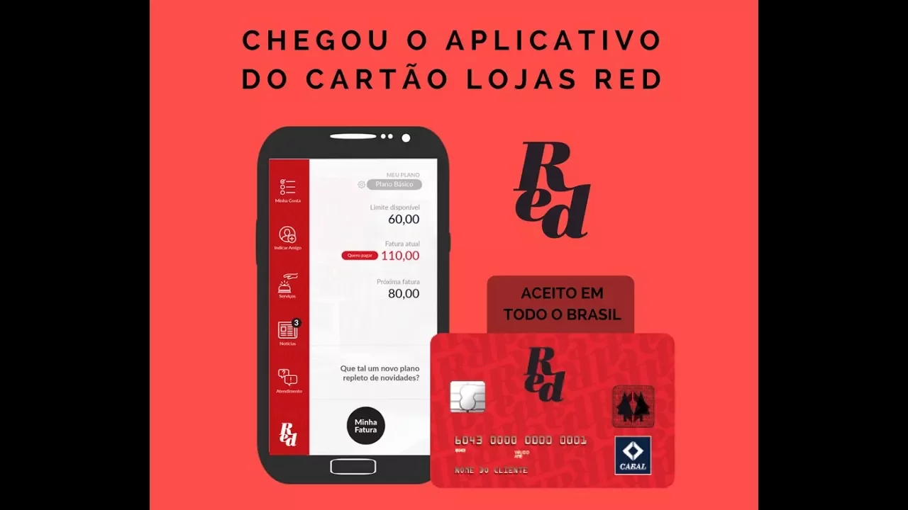 CARTÕES DE CRÉDITO LOJA RED, SEM ANUIDADE