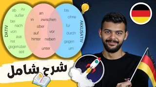 ما هي حروف الجر الالمانية وما الفرق بينها Präposition شرح مفصل لكل شيء 