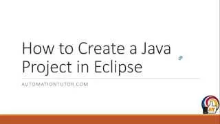 Selenium Tutorials Create a Project In Eclipse