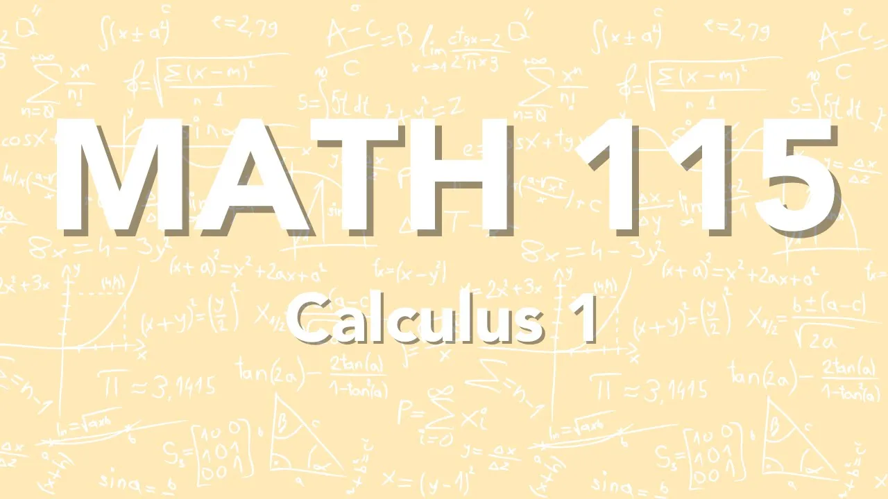 Math 115 - Calc 1