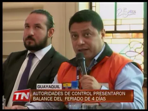 Autoridades de control presentaron balance del feriado de 4 días