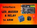 Interface switch and display the status in LED Relay and Buzzer