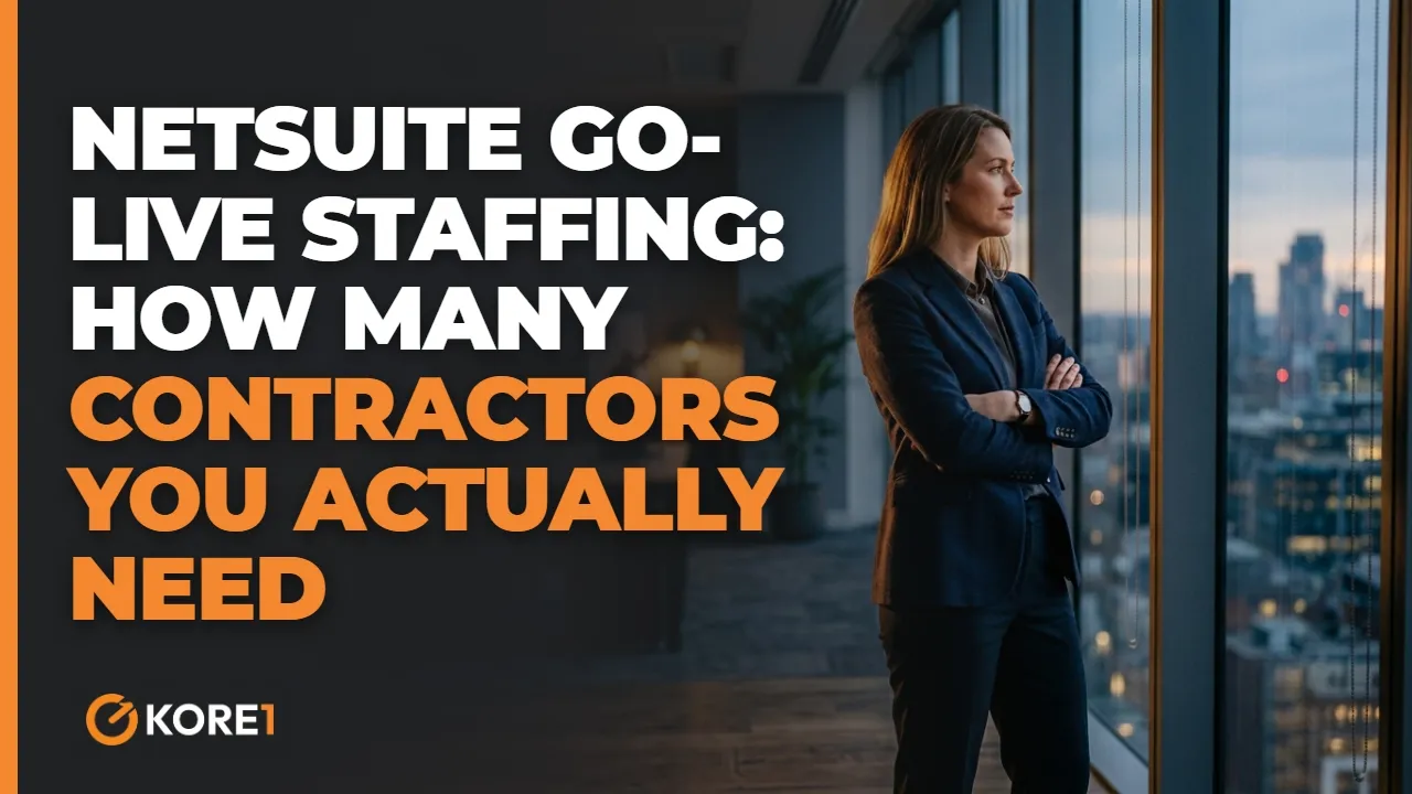 NetSuite Go-Live Staffing: How Many Contractors You Need video - KORE1