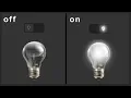 creat a light bulb using hover effect ON OFF use only HTML and CSS3