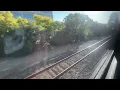 Riding on Northbound Express caltrain from Diridon Station in San Jose to Millbrae
