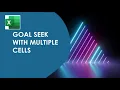 Goal Seek With Multiple Cells Using Excel VBA