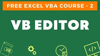 Free Excel VBA Course - Introduction to the VB Editor Visual Basic Editor