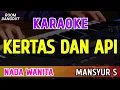 Download Lagu KERTAS DAN API - KARAOKE NADA WANITA - MANSYUR S