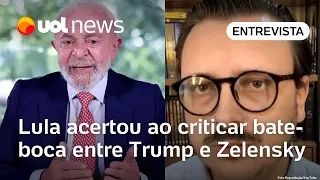 Trump x Zelensky: Lula usou palavras corretas para definir bate-boca na Casa Branca, diz professor