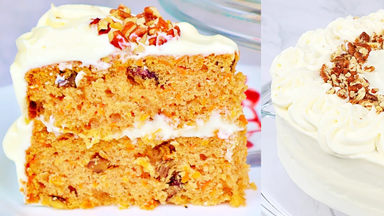 CARROT CAKE WITH CREAM CHEESE FROSTING 2 cups all-purpose flour 1 ½ teaspoons baking powder 1 ½ teas. 