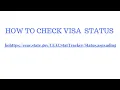 NVC CASE STATUS CHECK