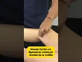 Cyriax massage on the medial collateral ligament of the knee