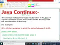 JAVA LECTURE - 31 CONTINUE STATEMENT IN FOR LOOP FULL EXPLANATION WITH CODE EnhanceCodeLearning