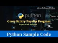 How to calculate net pay gross salary in python sample program for beginners source code included