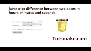 javascript difference between two dates in hours minutes and seconds
