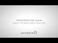 DS320 47 Spark SQL Writing Efficient SQL Queries DataStax Enterprise Analytics