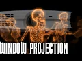 Halloween Window Projection - Dancing Skeletons
