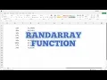 How to Make a RANDBETWEEN function without duplicates in Excel