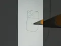 How to draw a easy iPhone 17 Pro