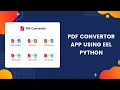 How To Create A PDF Convertor App Using Eel Python PDF Convertor App