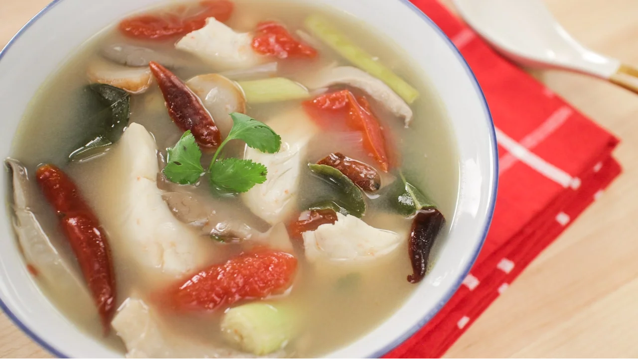 Tom Yum Soup w/ Fish Recipe  - Hot Thai Kitchen!