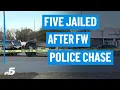 Five jailed after shots fired chase and crash NBCDFW