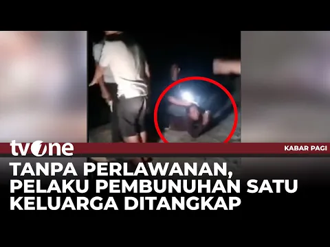 Video Amatir Penangkapan Pelaku Pembunuhan Satu Keluarga