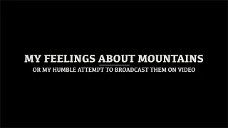 my feelings about mountains short film 2021 