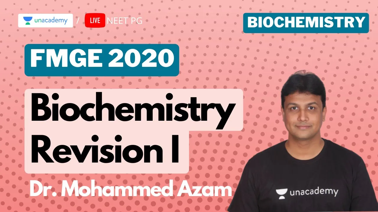 Biochemistry Revision: Amino Acids & Metabolism for FMGE 2020