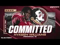 WATCH 4-star WR Hykeem Williams commits to the Florida State Seminoles
