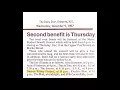 Music Student Benefit Concert Press Archive - December 9 1987