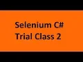 Selenium C Trial Class 2