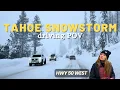 TAHOE SNOWSTORM POV 5-Hour Drive That Usually Takes 2 Highway 50 Snow Driving Tips 4K