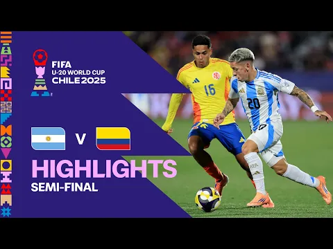 Video Thumbnail: Argentina vs Colombia Highlights | FIFA U-20 World Cup Chile 2025