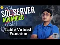 User Defined Functions SQL Table Valued Functions SQL Server Advanced -