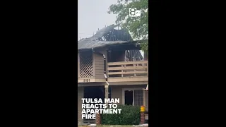 Tulsa resident reacts to apartment fire