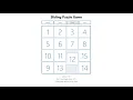 Sliding Puzzle In JavaScript With Source Code Source Code Projects