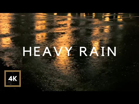 Download MP3 Heavy Rain at Night in Old Parking Lot to Sleep in 5 minutes \u0026 End Insomnia