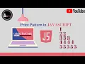 How to print a Triangle pattern using JavaScript for complete beginners - 2 2 tricksToCode