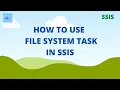 File system task example SQL Tutorials for Beginners