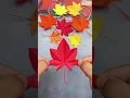 Tips to cut paper in the shape of maple leaves are very simple