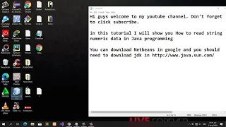 HOW TO READ STRING AND NUMERIC IN JAVA PROGRAMMING