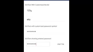 Android EditText Control