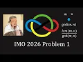 IMO 2026 Problem 1 - High quality Number Theory warm-up problem