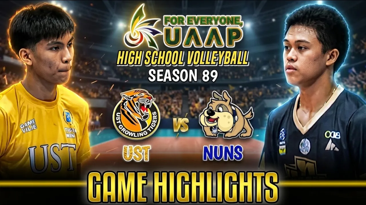 UST vs NUNS : GAME HIGHLIGHTS - UAAP Season 89 : Boys' High School Volleyball