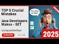 Java Sets Top 5 Mistakes Every Java Developers Does Java SpringBoot Microservice Interview Ques