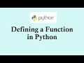 Python basic course Defining a function in Python