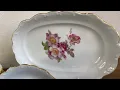 Bavaria Schumann Arzberg Briar Rose porcelain Serving pieces from 1950 s